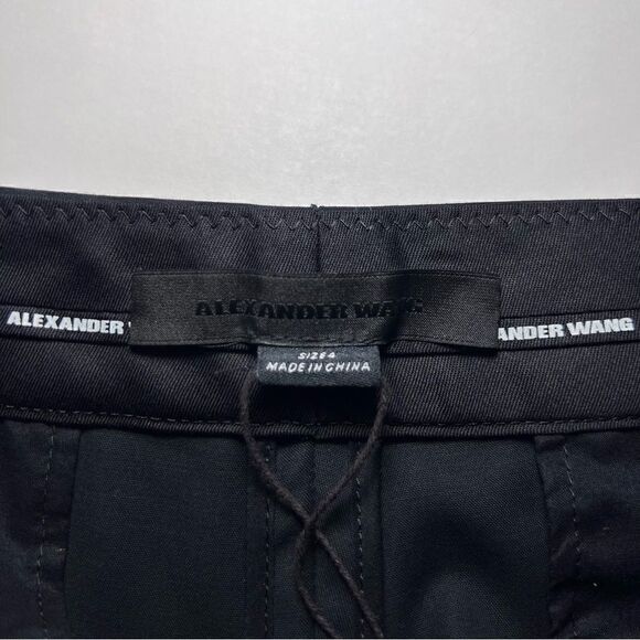 Alexander Wang High Waist Tapered Trouser in Black - Picture 4 of 5
